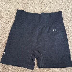 Oner Active Grey Seamless Athletic Biker Gym Shorts